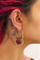 Boucles d'oreilles Ayala Bar Femme Plum Wine in  Alliage Métallique Cristallo H2387 - H2387